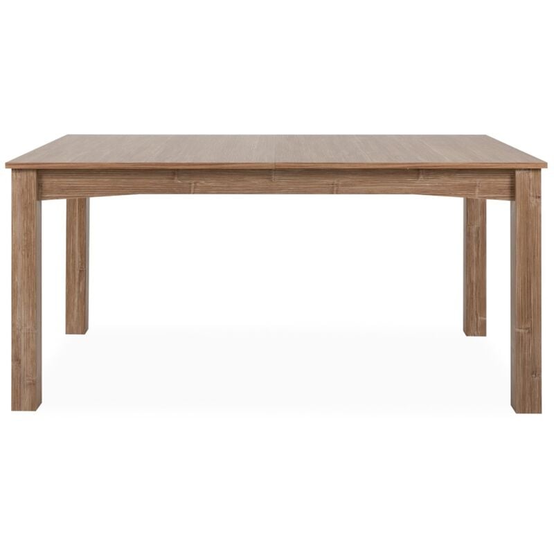 Homifab - Table à manger extensible effet bambou 6/8 personnes 160/200 cm - Romi