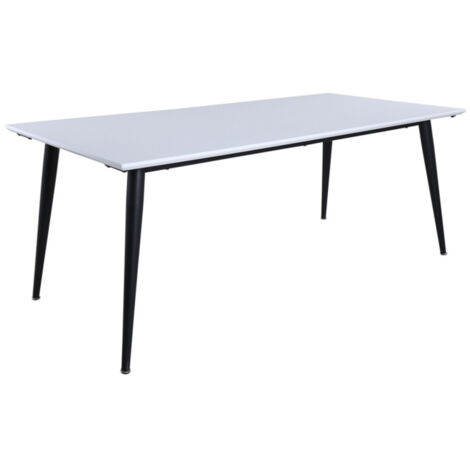 Table à Manger Extensible "Jimmy" 195-285cm Blanc