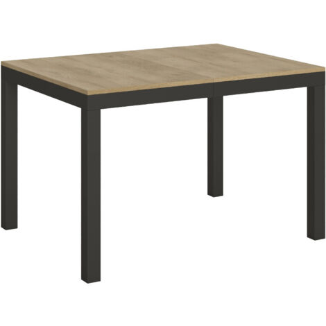 Table à manger extensible Karry evolution 120 à 380 cm Sur roulettes-Naturel-Sur roulettes-120 à 380 cm