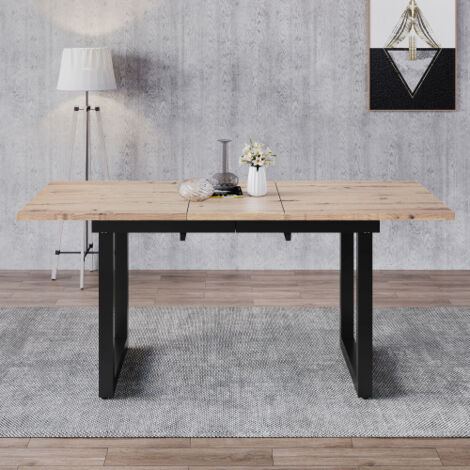 Table à manger extensible minimaliste moderne multifonctionnelle espace économiseur