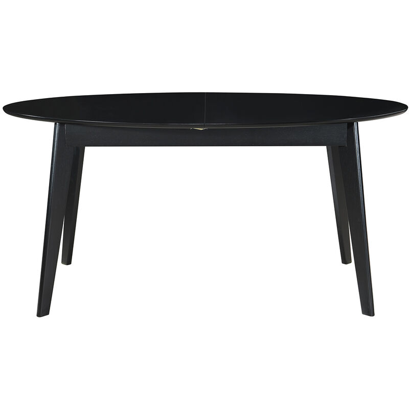 Miliboo - Table à manger extensible noire L160-200 cm MARIK