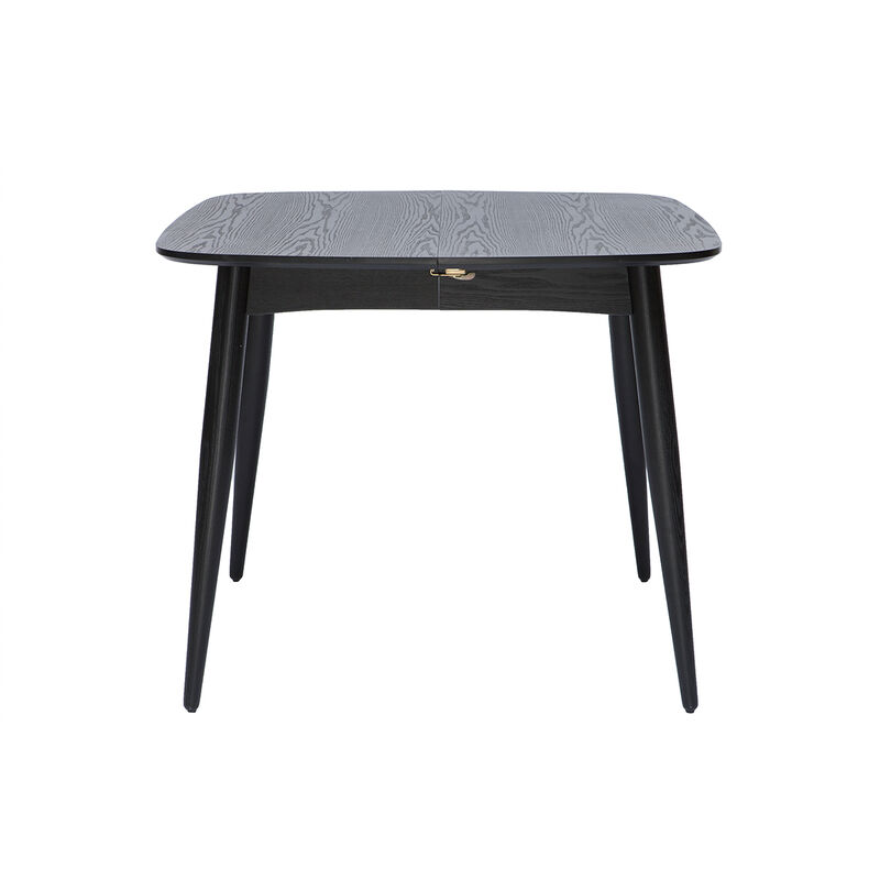 Miliboo - Table à manger design extensible noire L90-130 cm carrée NORDECO