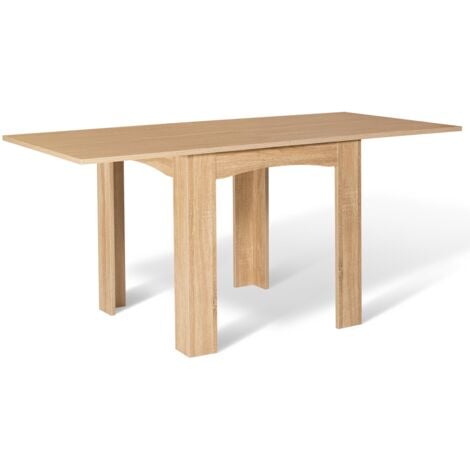 Table à manger extensible rectangle DONA 4-8 personnes hêtre 80-160cm