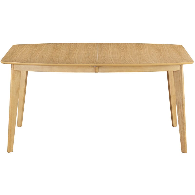 Miliboo - Table à manger extensible scandinave en bois clair L150-200 leena