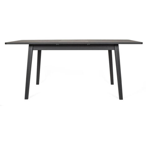 Table à Manger Extensible "Skagen" 140-180cm Noir