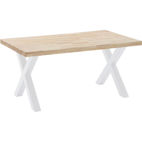 Table à manger fixe X-Loft 160 Chêne Nordique / Blanc.