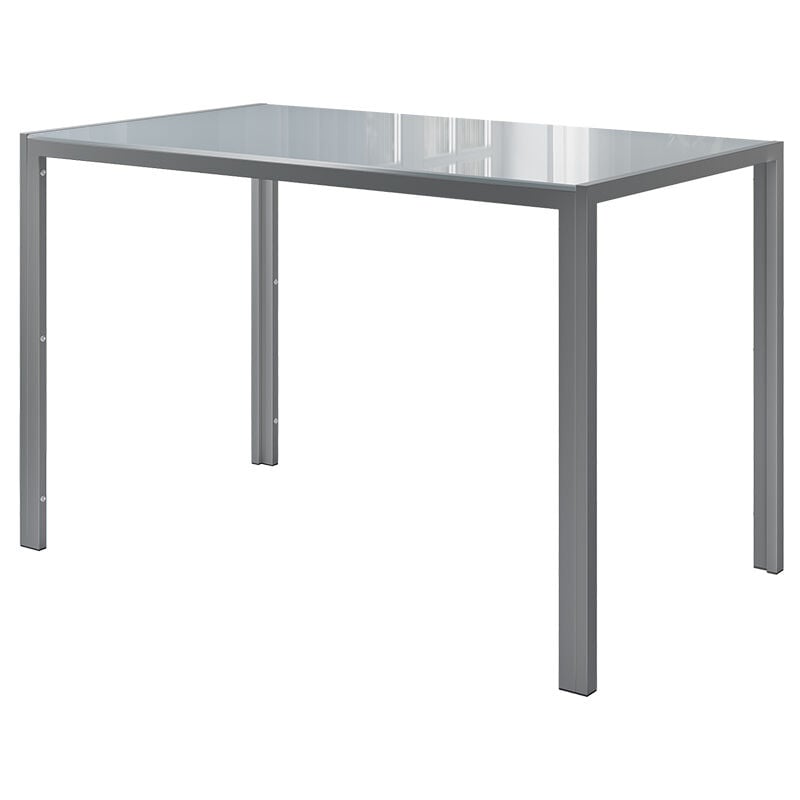 Vicco - Table à manger Grand, Gris, 120 x 75 cm
