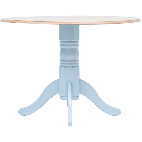 vidaXL Bois d'Hévéa Massif Table à Dîner Salle à Manger Repas Multicolore