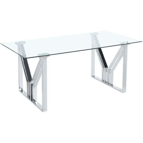 Table à manger IGREC Chrome transparent