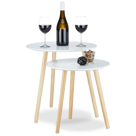 Table a manger lot de 2 de style scandinave