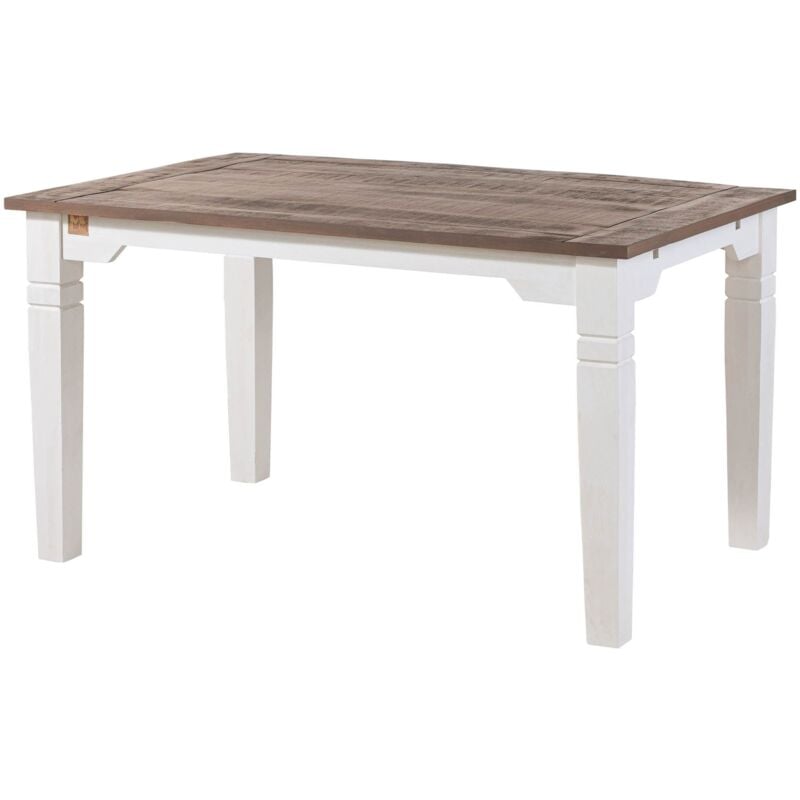 Table à manger extensible Manguier 140-220x90x76 laqué blanc TOULOUSE 114