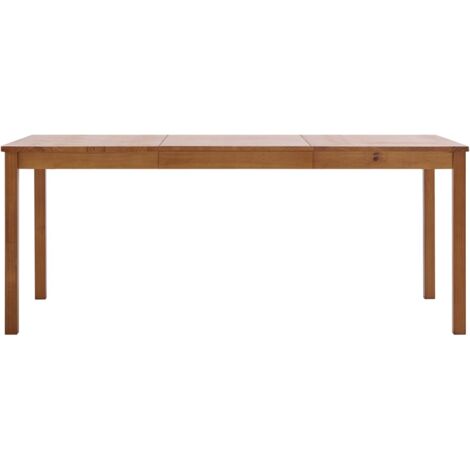 Table à manger Marron miel 180x90x73 cm Bois de pin