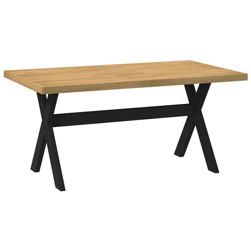 Vidaxl - Table à manger noain pieds en forme de x 160x90x75cm massif pin