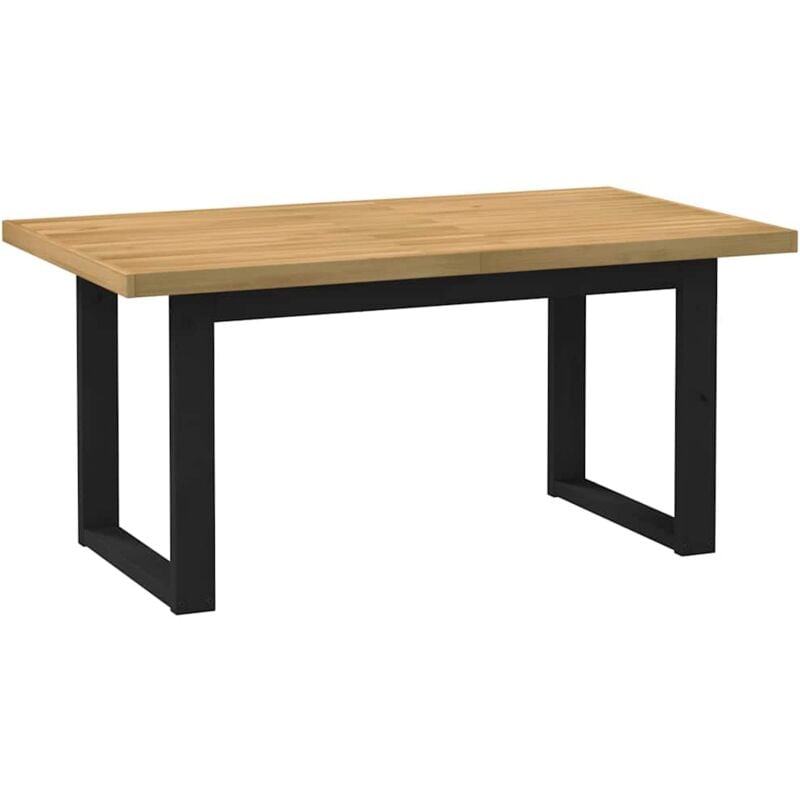 Vidaxl - Table à manger noain pieds en forme de u 160x90x75cm massif pin