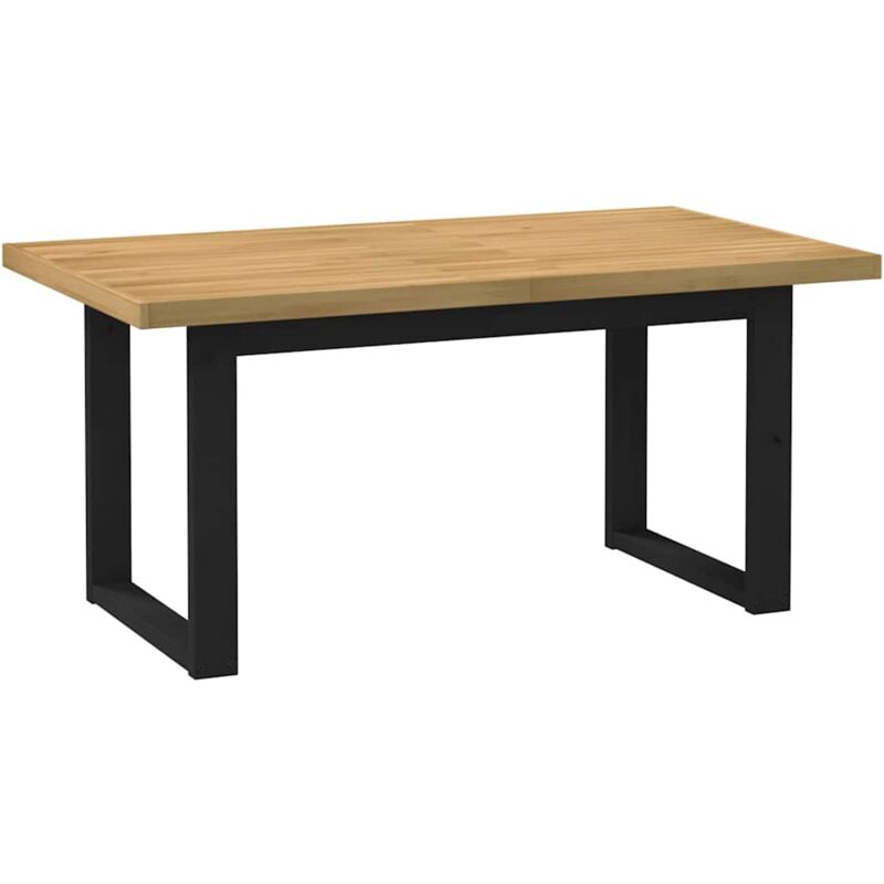 Table à manger NOAIN pieds en forme de U 160x90x75cm massif pin