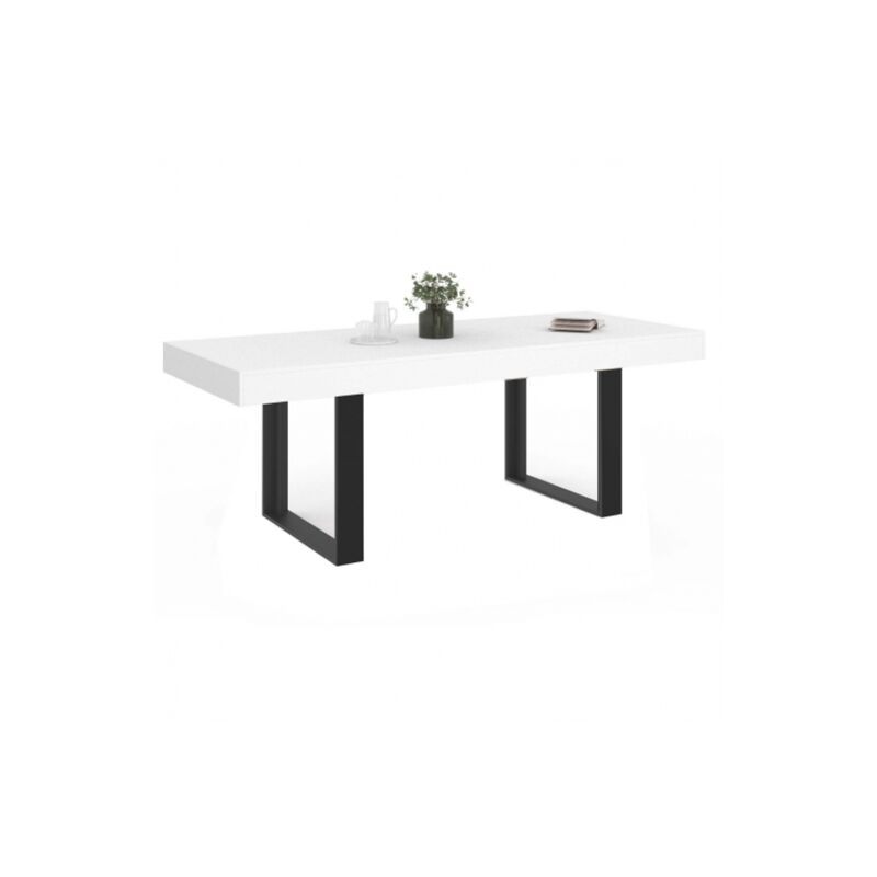 Idmarket - Table à manger PHOENIX 10 personnes bois gris 225 cm - Gris