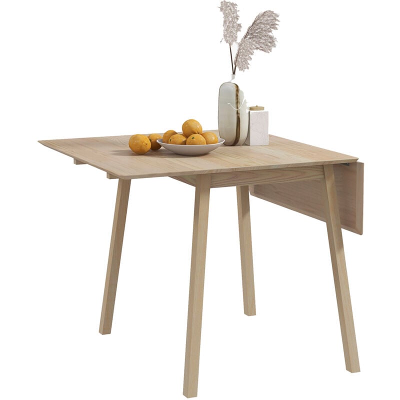 MH - Table à manger pliante flo bois de pin
