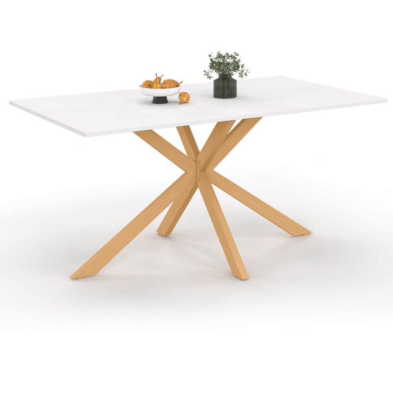 Table à manger rectangulaire 8 personnes pied araignée