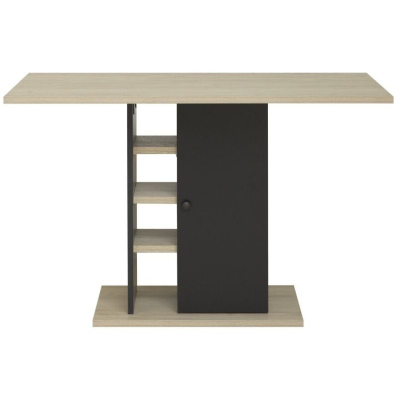 Calicosy - Table à manger rectangulaire avec rangement Oxford - Fabrication Française