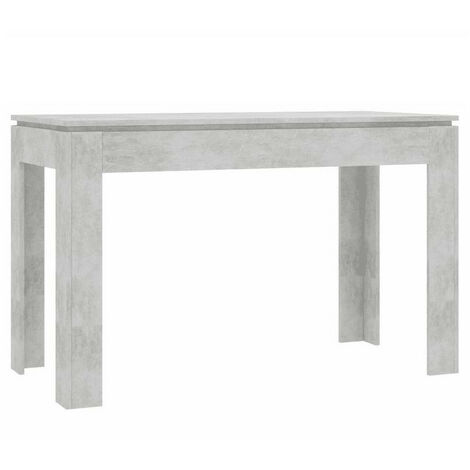 Table à manger rectangulaire bois gris béton Jonan 120cm