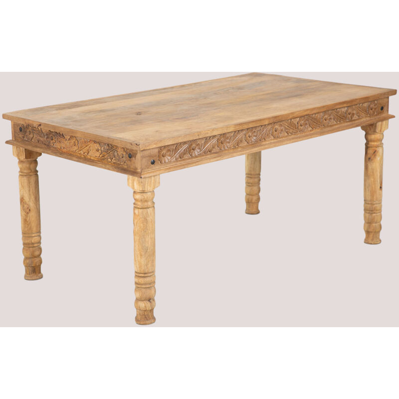 Table à manger rectangulaire en bois de manguier (160x90 cm) Taraz Sklum