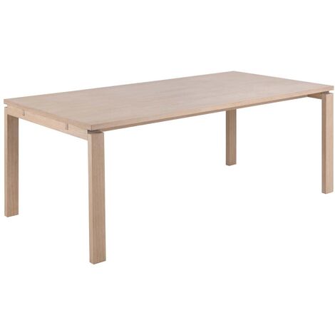 Table à manger rectangulaire en chêne blanchi L200 8 personnes - LIAC