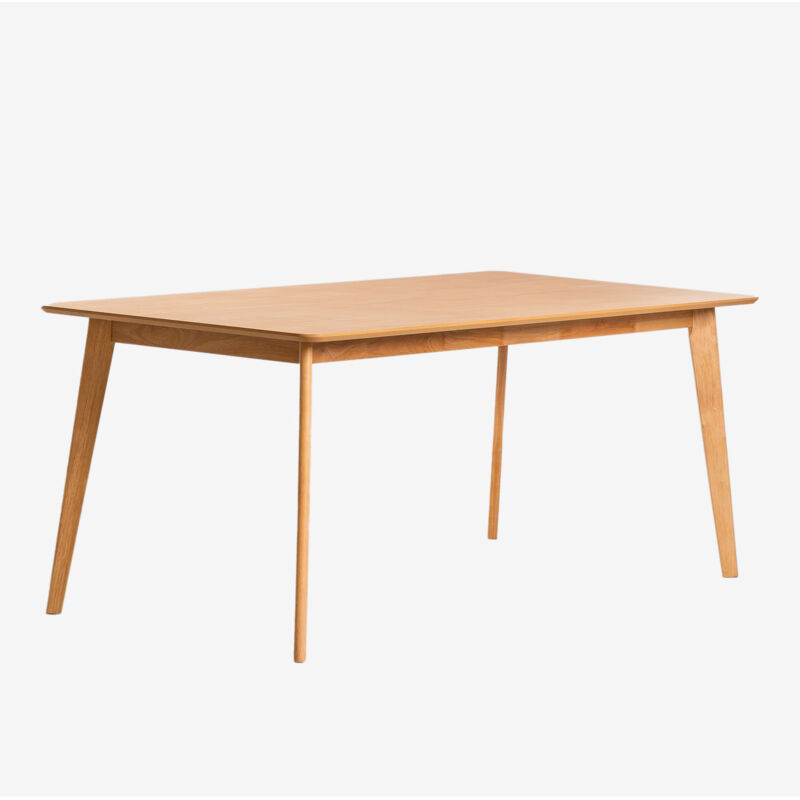 Table à manger rectangulaire en MDF et bois d'hévéa Kerhen SKLUM 180 x 90 cm Table à manger rectangulaire en MDF et bois d'hévéa Kerhen SKLUM 180 x 90 cm
