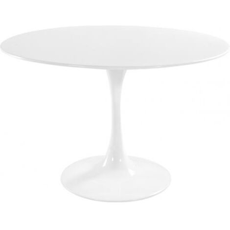 Table à Manger Ronde - 120 cm - Tulip Blanc