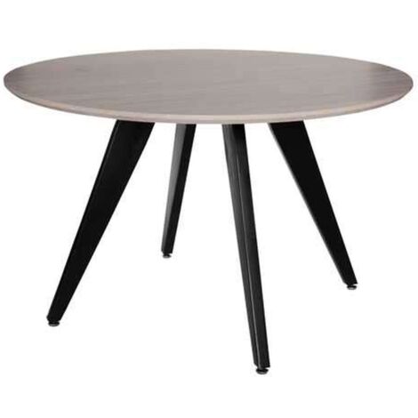 Table à manger ronde design avec pieds en métal LEONIE