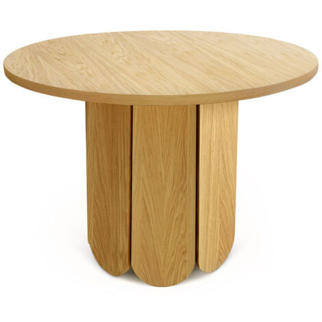 Table à Manger Ronde Design "Soft" 98cm Chêne