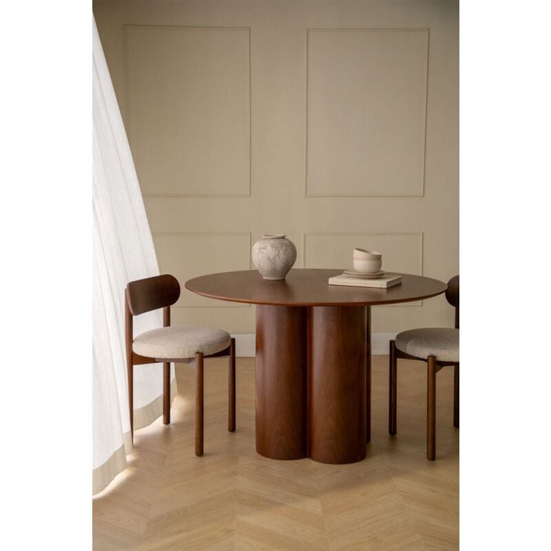 Table à manger ronde en bois (Ø120 cm) Athena SKLUM