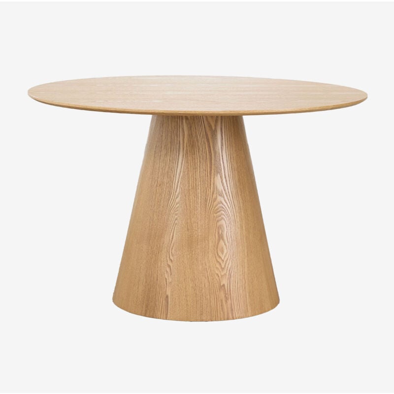 Sklum - Table à manger ronde en bois Aura Ø120 cm