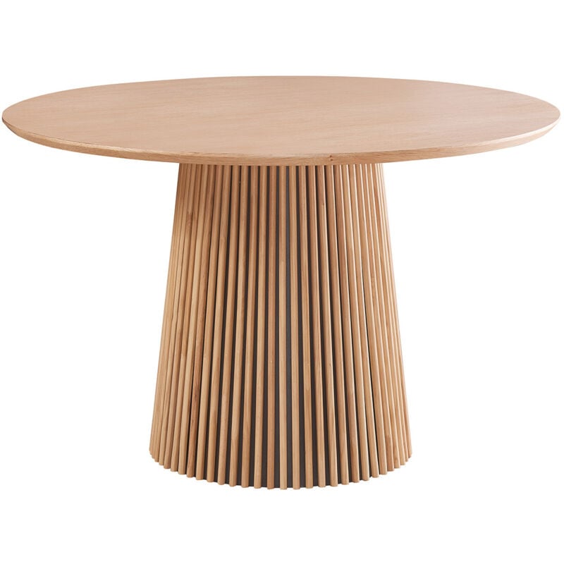 Homifab - Table à manger ronde en bois 4 personnes - diamètre 120 cm - Ada