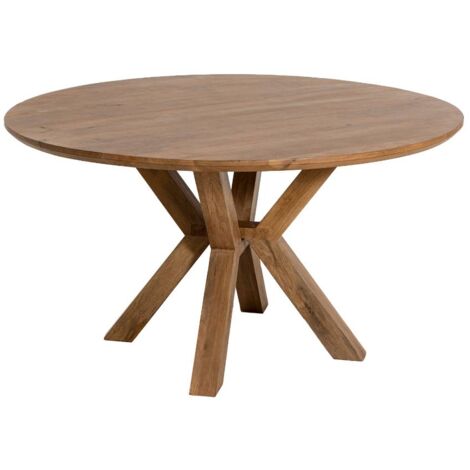 Table à manger ronde en manguier Maloé