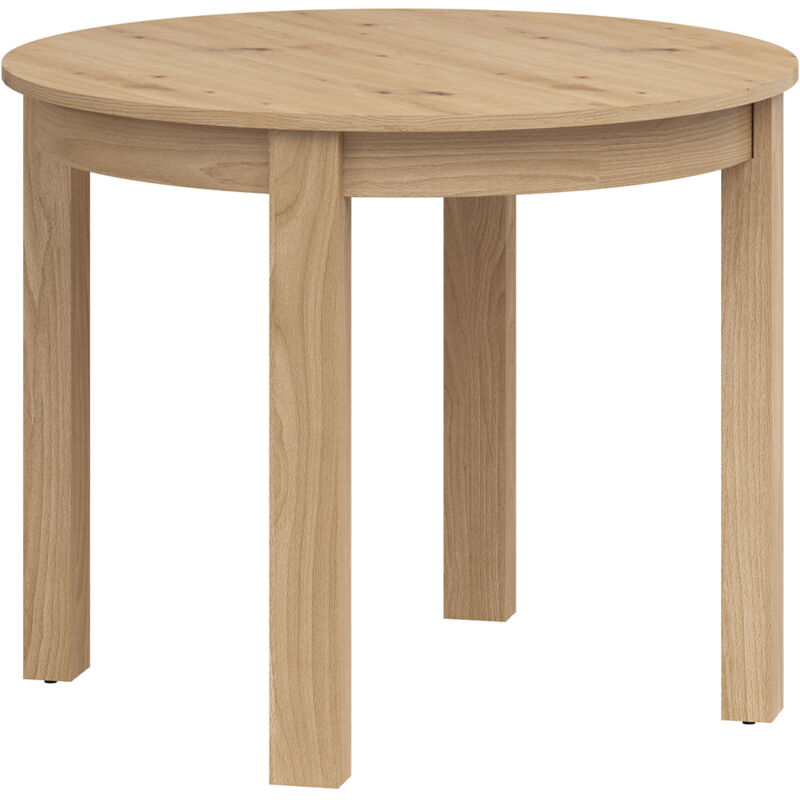 Petits-meubles - Table à manger ronde extensible 2 à 8 places Yori Bois