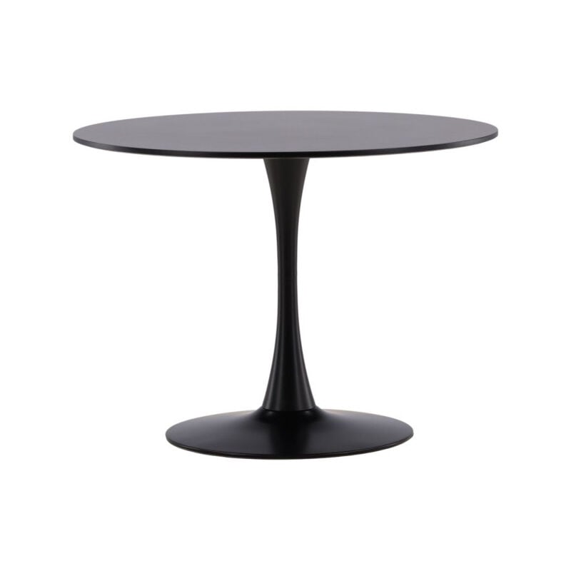 Table à Manger Ronde 'Glade' 100cm Noir