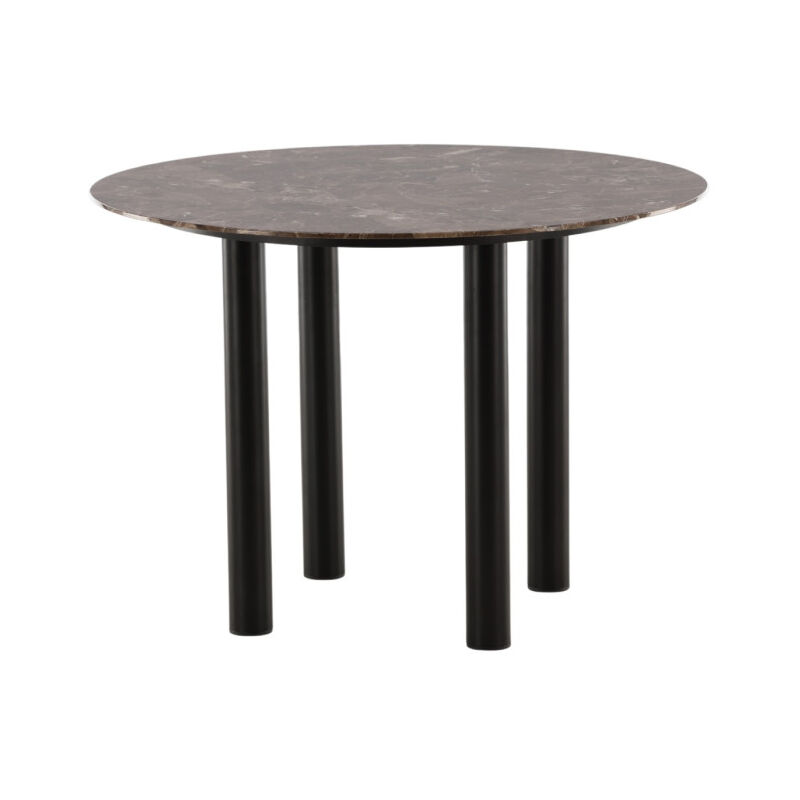 Paris Prix - Table à Manger Ronde 'Havsten' 106cm Marron