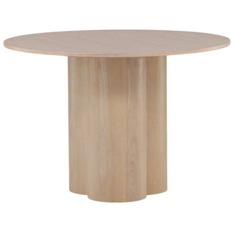 Table à Manger Ronde "Olivia" 110cm Naturel