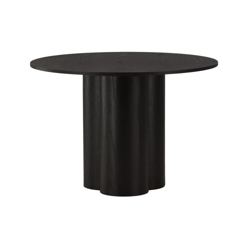 Table à Manger Ronde 'Olivia' 110cm Noir