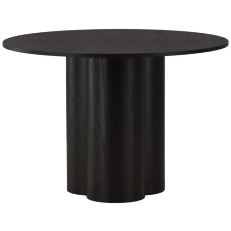 Table à Manger Ronde "Olivia" 110cm Noir