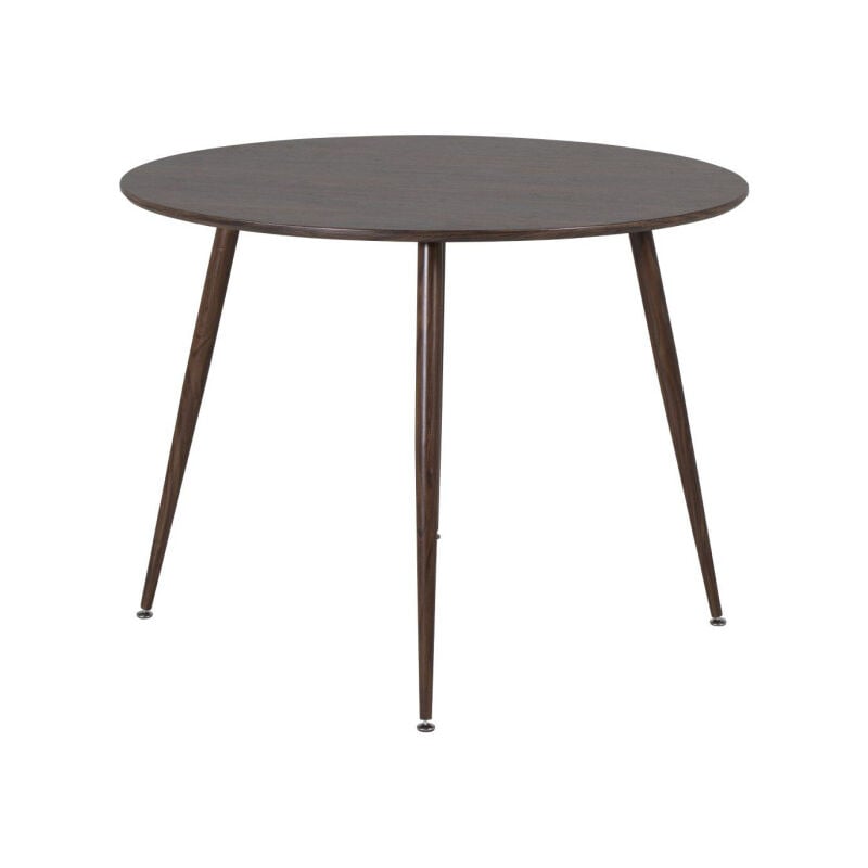 Table à Manger Ronde "Plaza" 100cm Noyer