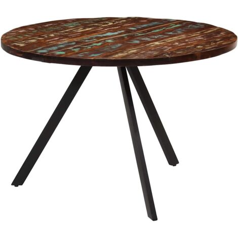 Table à manger Scandinave - Table de salle à manger 110x75 cm Bois massif de récupération BV398463 - BonneVie
