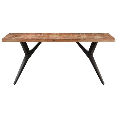 Table à manger Scandinave - Table de salle à manger 160x80x76 cm Bois d'acacia solide BV493736 - BonneVie