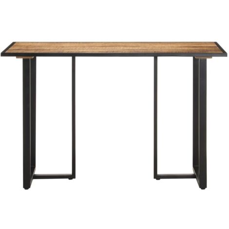 Table à manger  Table à dîne  120 cm Bois de manguier brut