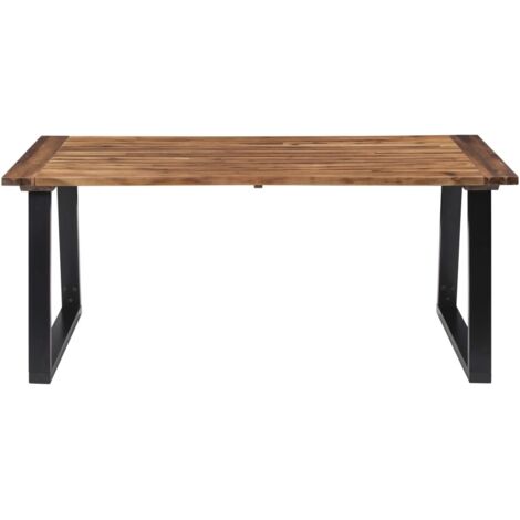 Table à manger  Table à dîne  Bois d'acacia massif 180x90 cm