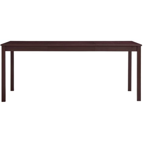 Table à manger  Table à dîne  Marron foncé 180x90x73 cm Bois de pin