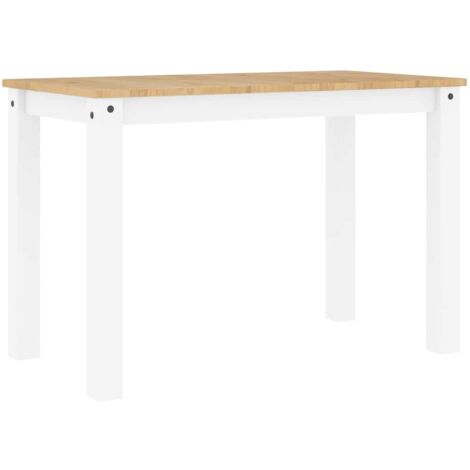 Table à manger  Table à dîne  PANAMA blanc 112x60x75 cm bois massif de pin