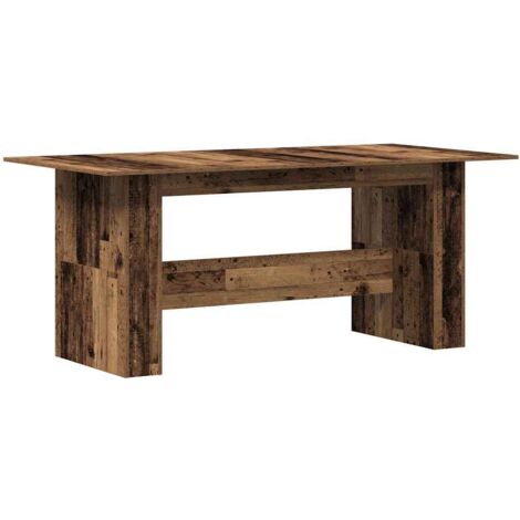 Table à manger  Table à dîne  vieux bois 180x90x76 cm bois d'ingénierie