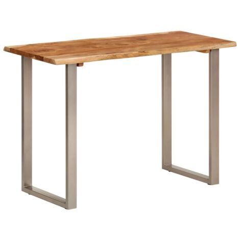 Table à manger Table à dîner 110x50x76 cm Bois d'acacia solide 47399