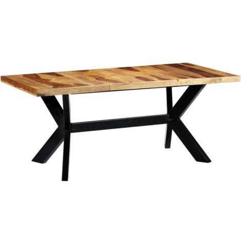 Table à manger Table à dîner  180x90x75 cm Bois de Sesham solide 70344